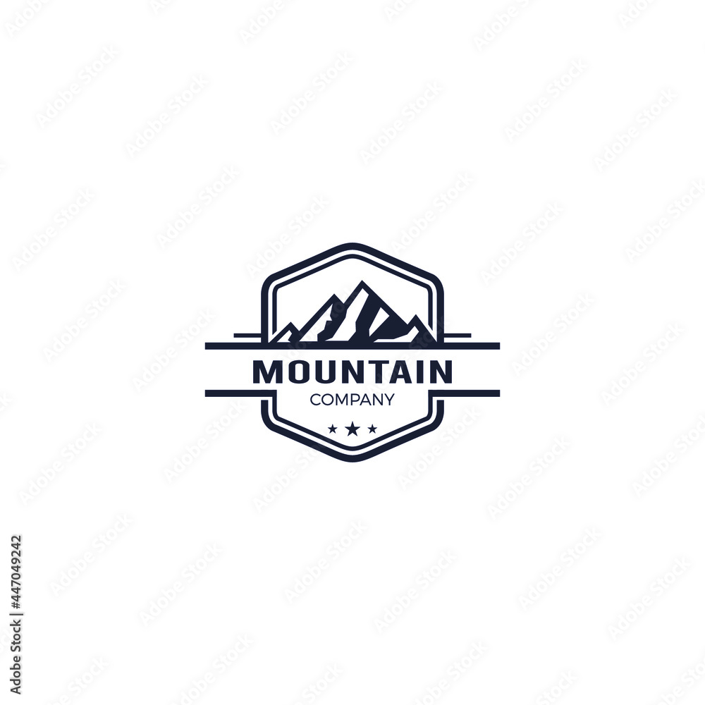Mountain Vintage Logo Design