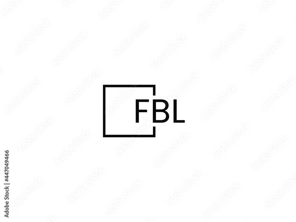 Obraz premium FBL Letter Initial Logo Design Vector Illustration
