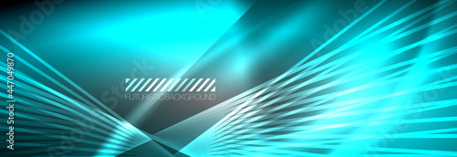 Neon dynamic beams vector abstract wallpaper background. Wallpaper background, design templates for business or technology presentations, internet posters or web brochure covers