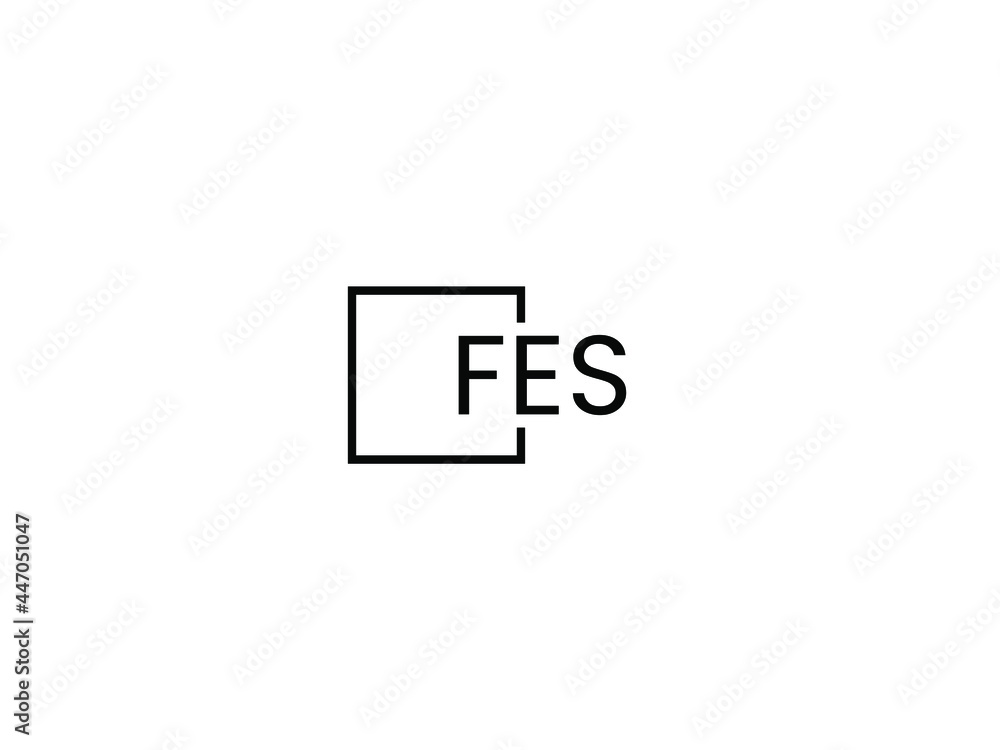 FES Letter Initial Logo Design Vector Illustration FES Letter Initial Logo Design Vector Illustration