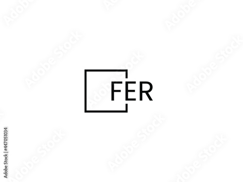 FER Letter Initial Logo Design Vector Illustration