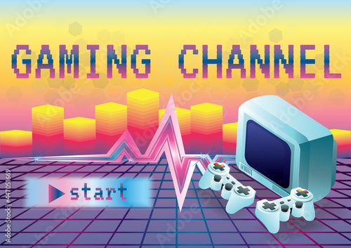 Game zone game icon background vector