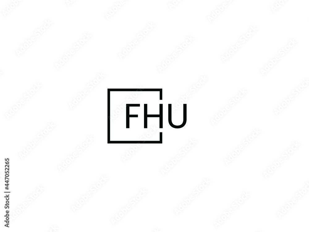 FHU Letter Initial Logo Design Vector Illustration FHU Letter Initial Logo Design Vector Illustration