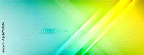 Abstract background - lines composition created with lights and shadows. Technology or business digital template. Trendy simple fluid color gradient abstract background with dynamic