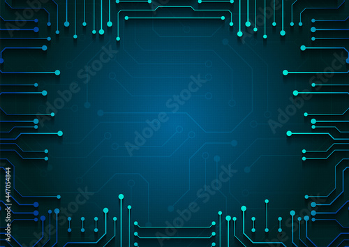 Circuit technology background with hi-tech digital data