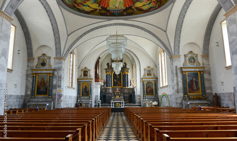 Innenansicht katholische Pfarrkirche St. Andreas in Gossau SG