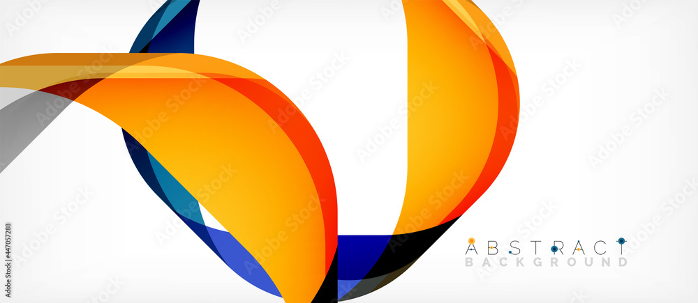 Abstract square shape with overlapping waves, minimal geometric background. Vector Illustration For Wallpaper, Banner, Background, Landing Page Abstract square shape with overlapping waves, minimal geometric background. Vector Illustration For Wallpaper, Banner, Background, Landing Page