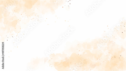 watercolor light brown dust autumn abstract  background photo