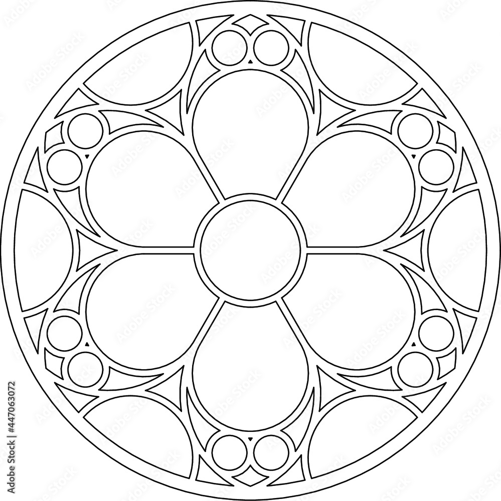 Rose Window, Fig. 25, hexagonal 1, base, half 1, framework Rose Window, Fig. 25, hexagonal 1, base, half 1, framework