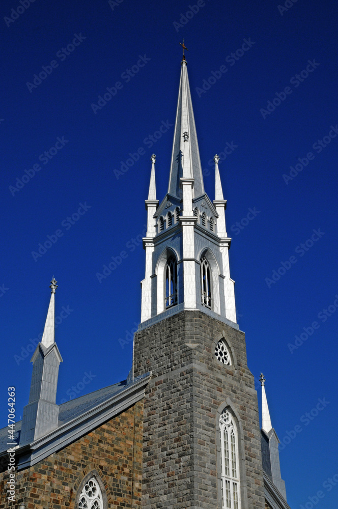 Quebec; Canada- june 25 2018 : historical church of L Isle Verte