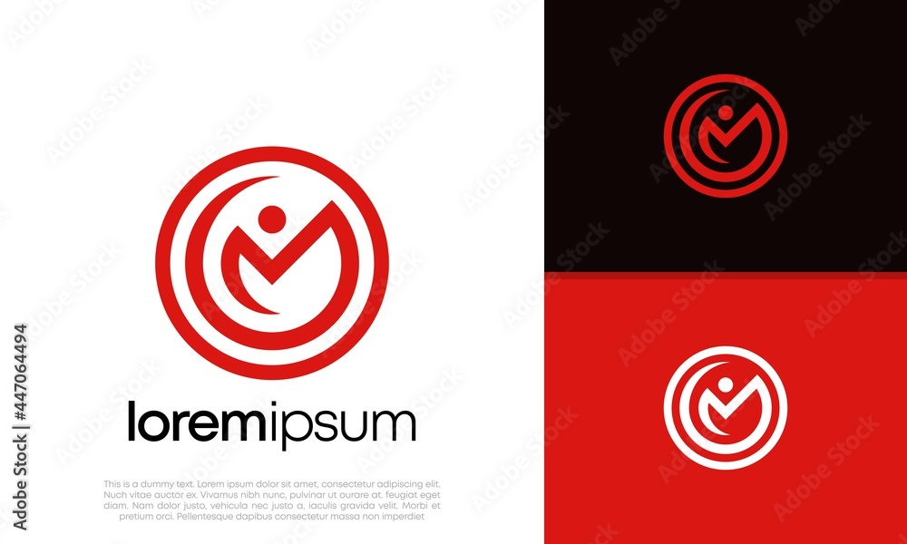 Initials M. MM logo design. Initial Letter Logo. Initials M. MM logo design. Initial Letter Logo.
