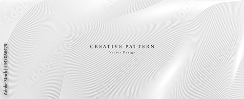Premium background design with diagonal line pattern in grey colour. Vector white horizontal template for business banner, formal invitation, luxury voucher, prestigious gift certificate