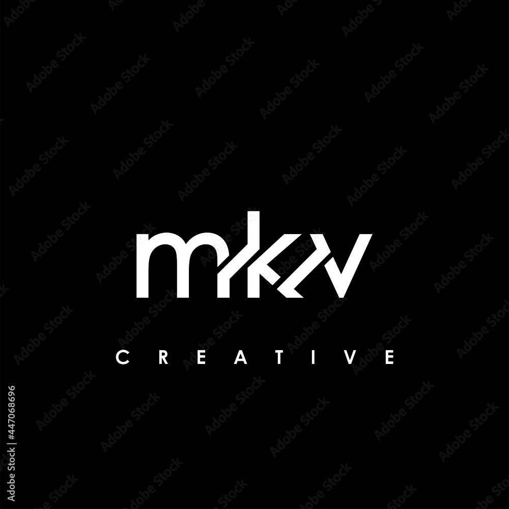 MKV Letter Initial Logo Design Template Vector Illustration