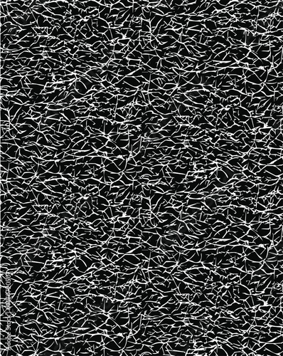Abstract black and white background. Monochrome texture in grunge style. Old vintage pattern from cracking, fading print and design