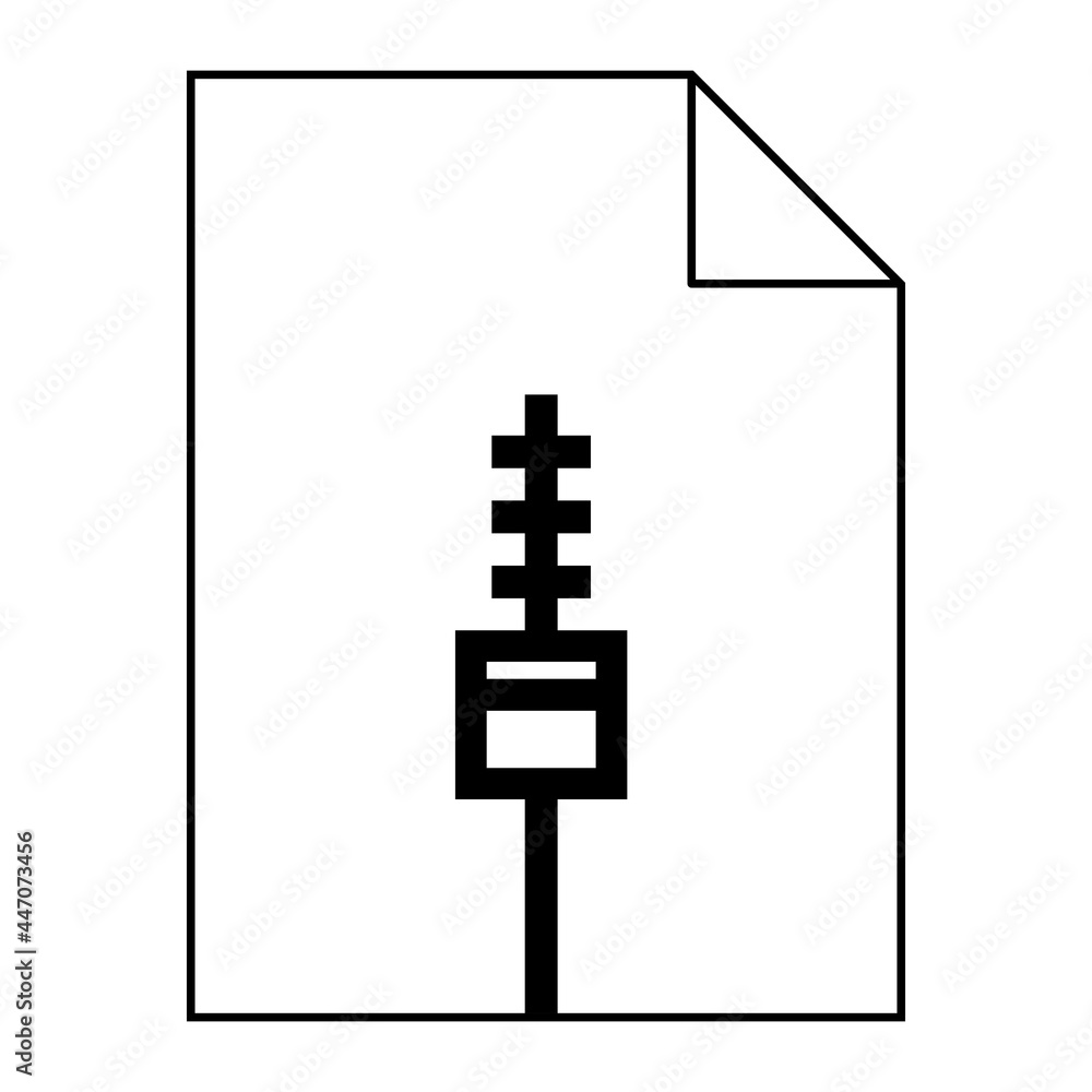 Fototapeta premium Modern flat design of blocked, closed, frozen, archive file icon for web