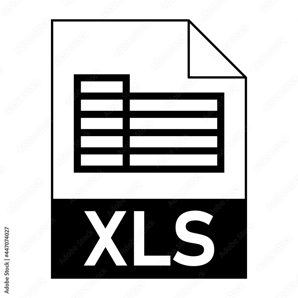 Modern flat design of XLS file icon for web Modern flat design of XLS file icon for web
