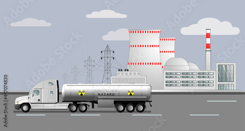 Transportation of radioactive liquid waste from nuclear power plants. Radioactive waste.