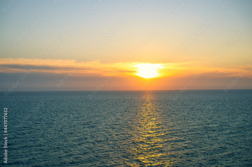 seascape with a beautiful sunset on the background of the sea seascape with a beautiful sunset on the background of the sea