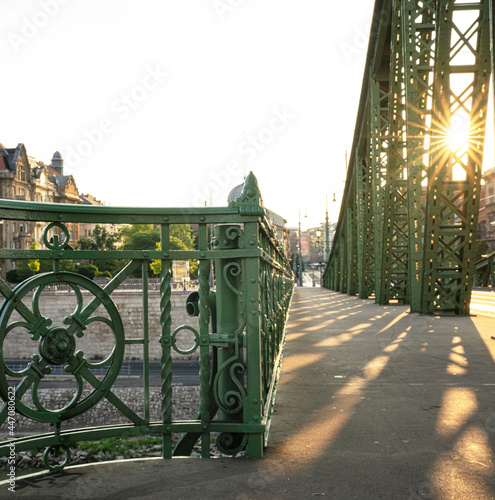 Iconic bridge of Budapest, ...
