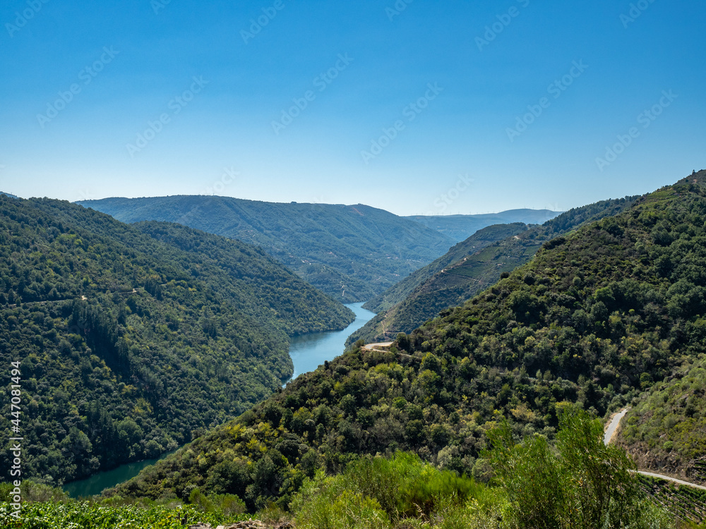 Fototapeta premium Ribeira Sacra from the Souto Chao veiw point