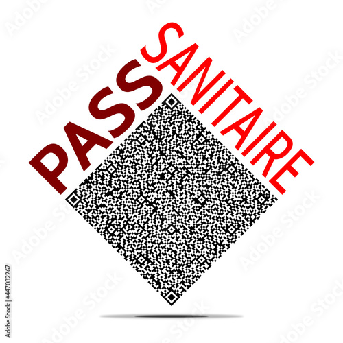Logo Pass Sanitaire QR Code Rouge