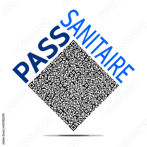 Logo Pass Sanitaire QR Code Bleu