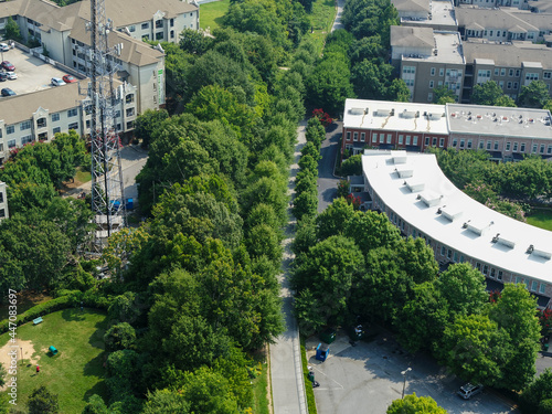 The Atlanta Beltline Area, Downtown -- AERIAL VIEW,  In July 2021  ( Photo Series) photo