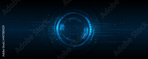 Abstract technology background, Illustration,Hi-tech communication concept innovation background,science and technology digital blue background