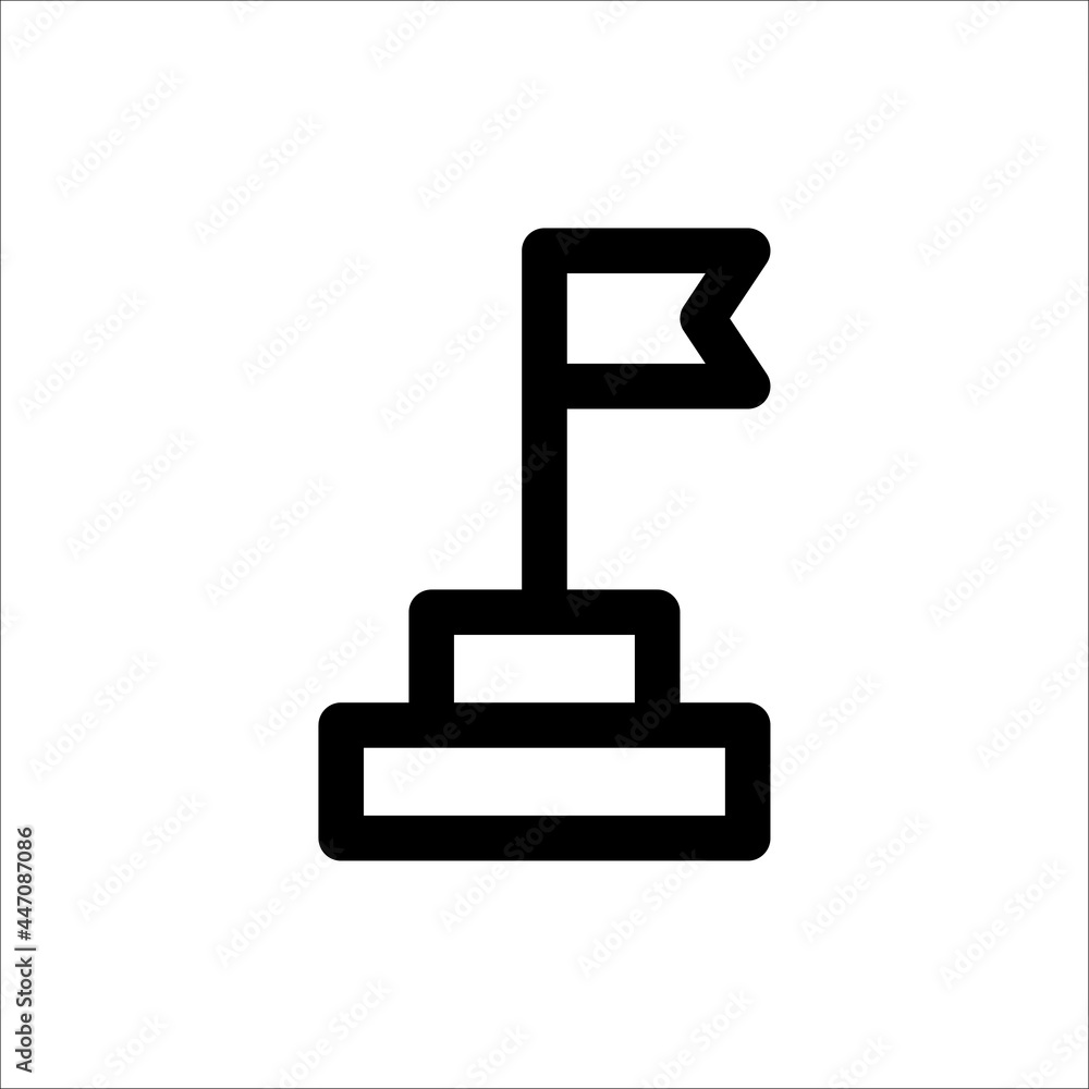 win flag icon vector line style win flag icon vector line style