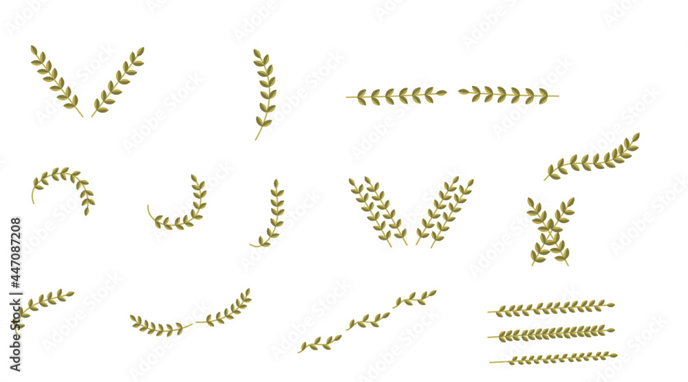 Vector separators, laurels, curls. Hand-drawn doodle design elements. Borders and lines are isolated. Vector separators, laurels, curls. Hand-drawn doodle design elements. Borders and lines are isolated.