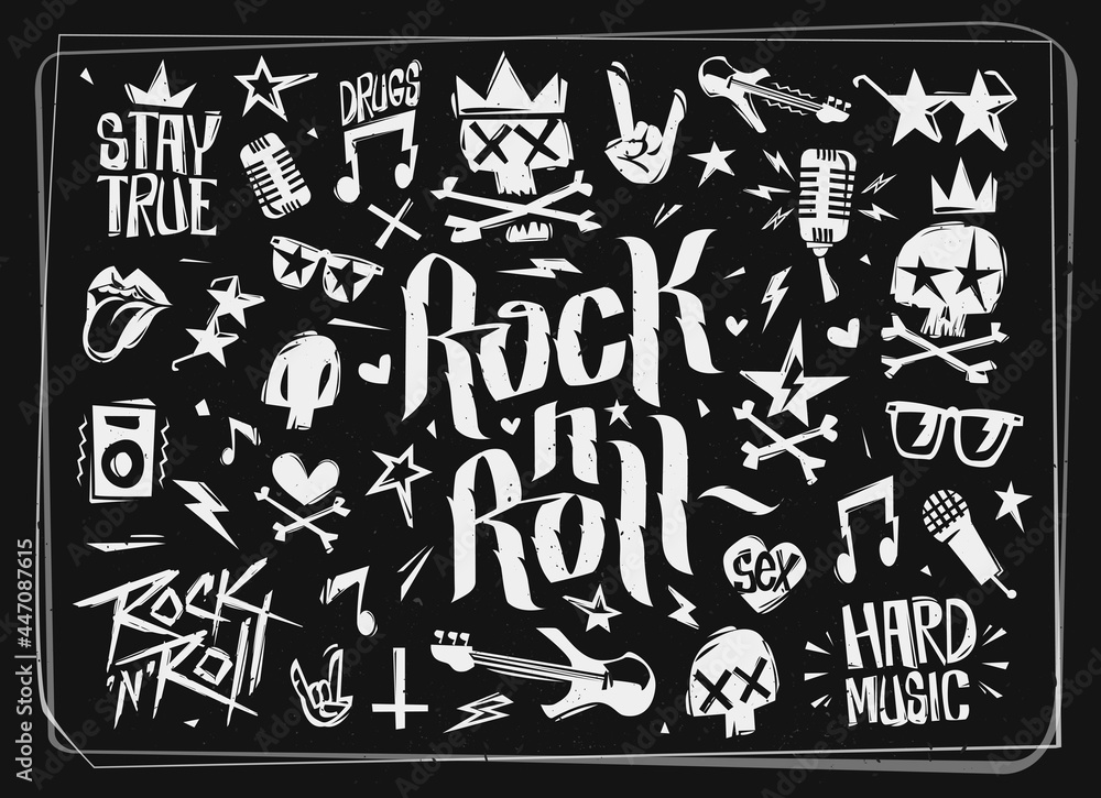 Rock N Roll Background Vector Art, Icons, and Graphics for Free Download