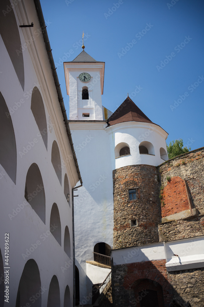 Fototapeta premium View of the tower of Palanok castle