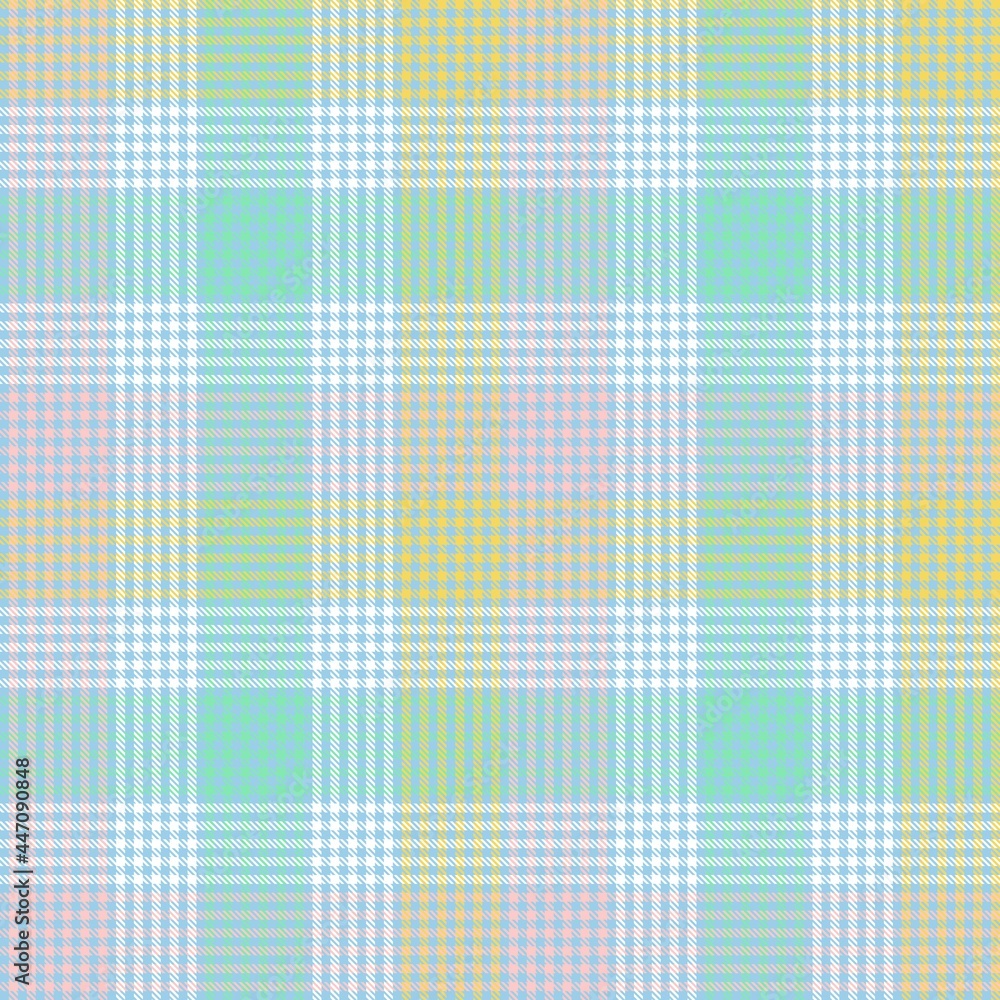 Fototapeta premium Rainbow Pastel Plaid textured Seamless Pattern
