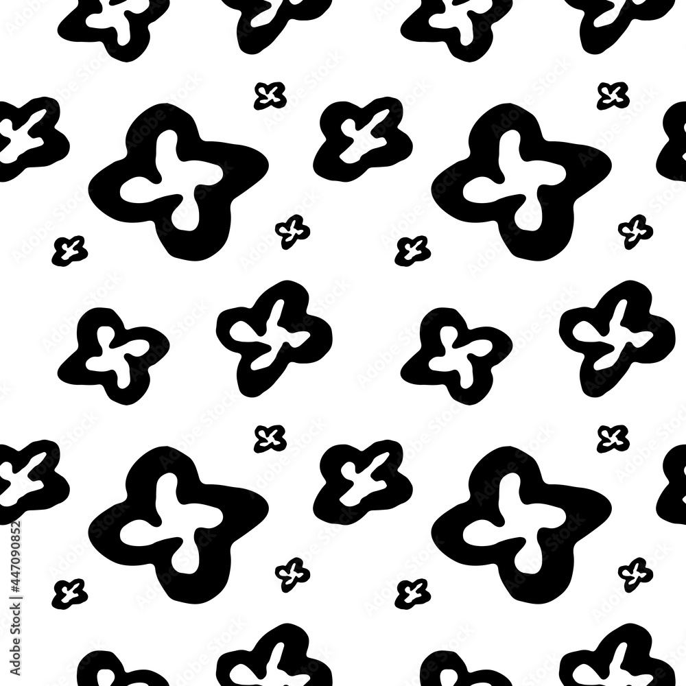 flower sketch seamless vector pattern for printing on fabric flower sketch seamless vector pattern for printing on fabric