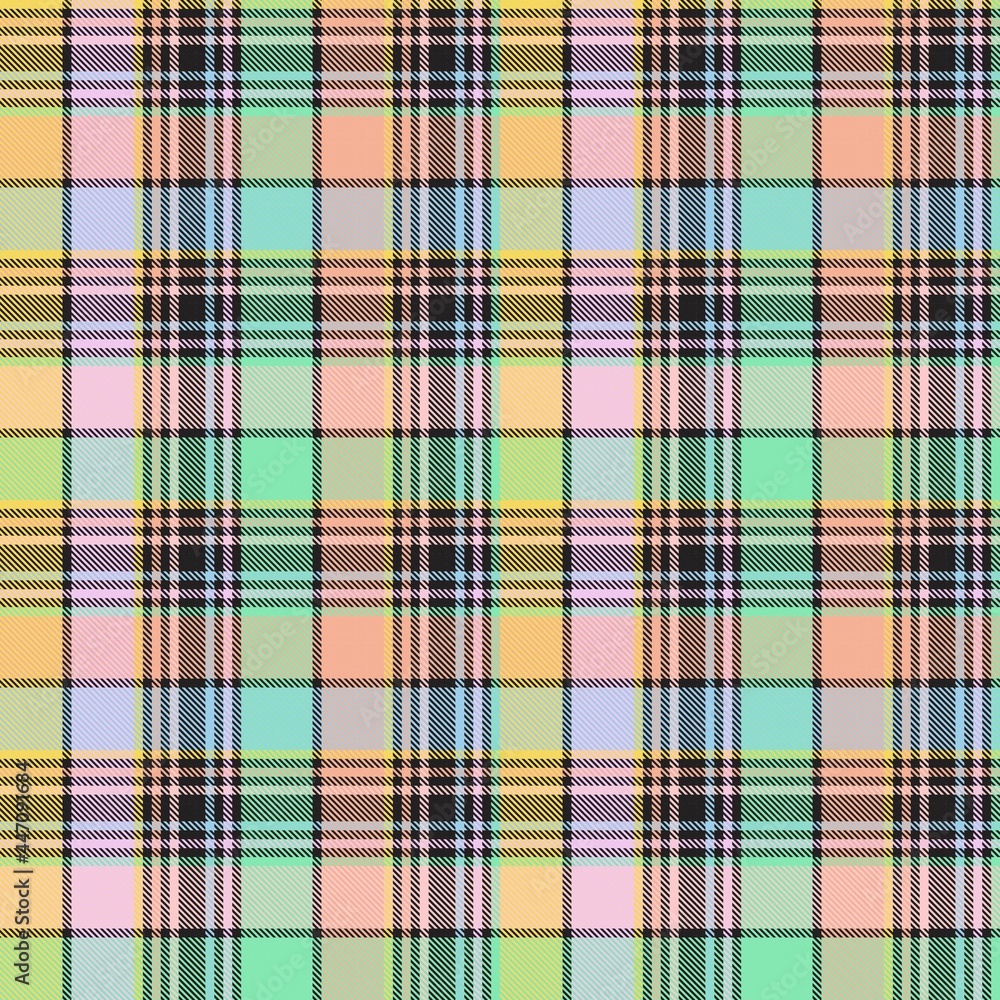 Rainbow Pastel Plaid textured Seamless Pattern Rainbow Pastel Plaid textured Seamless Pattern