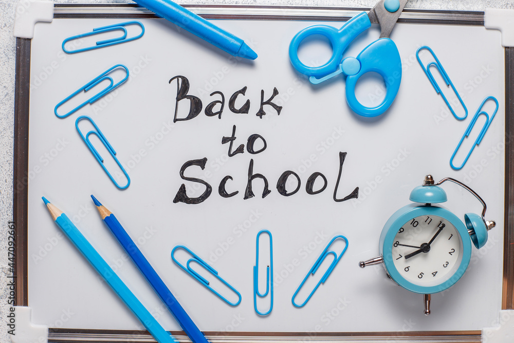 Back to school concept with school supplies. Back to school concept with school supplies.