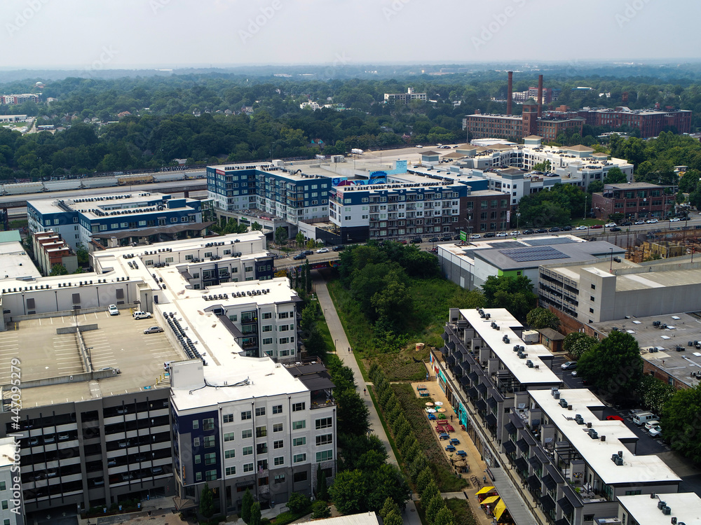 Atlanta Beltline Beautiful  Aerial View  (2021) High Quality