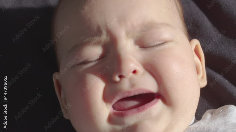 Child is Upset and Crying. Closeup. Child is Upset and Crying. Closeup.