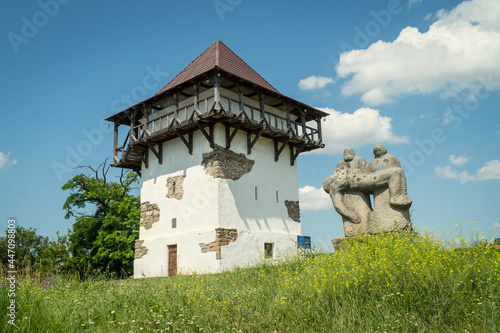 Vászonkép Summer day view of Busha state Historical and Cultural Reserve, located in Busha village on Podillya, Vinnytsa region, Ukraine, 2021