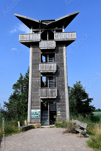 Mescherin, Aussichtsturm an der Oder photo