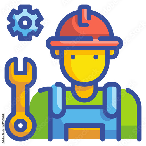 repairman line icon