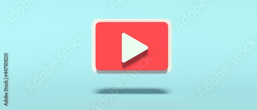 Play and start button icon - 3D render Free Download Play and start button icon - 3D render - GFXLoad