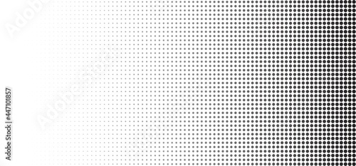 Vector Abstract halftone pattern texture. Background is black and white. Points.