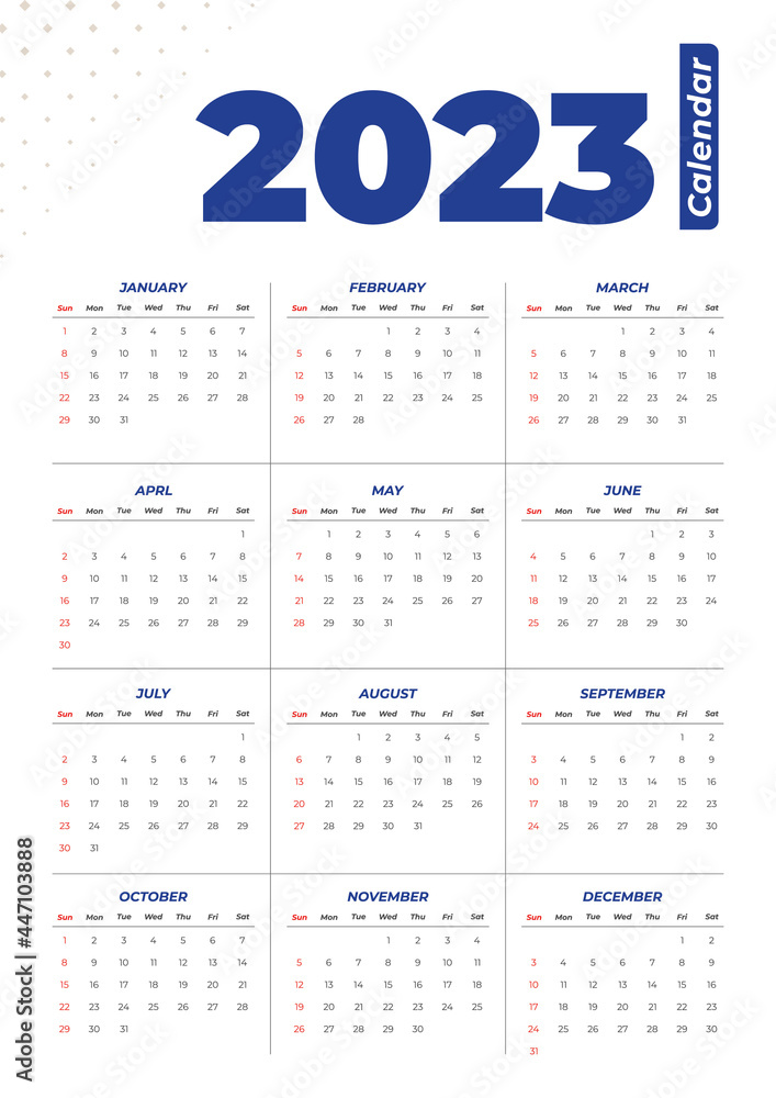2023 calendar template 2023 calendar template