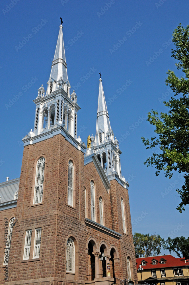Quebec; Canada- june 25 2018 : historical church of Saint Felicien