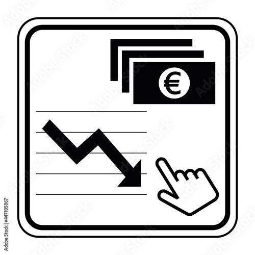 Logo pertes financières.