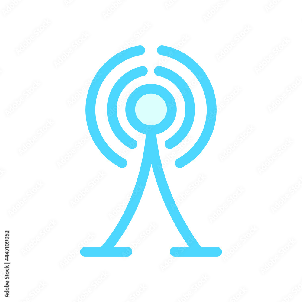 Illustration Vector Graphic of Signal Tower icon Illustration Vector Graphic of Signal Tower icon