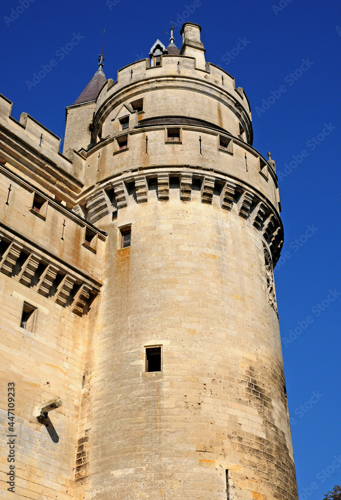 Pierrefonds; France - april 3 2017 : historical castle