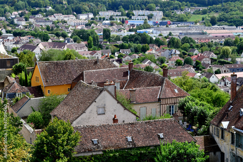  Provins, France - august 23 2020 : the city in summer