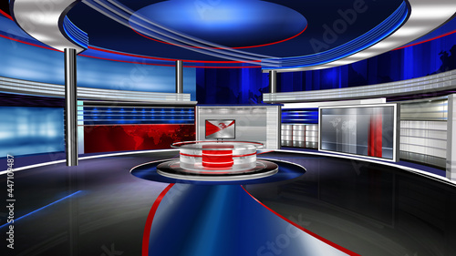 Fototapeta Naklejka Na Ścianę i Meble -  
3D rendering background is perfect for any type of news or information presentation. The background features a stylish and clean layout 